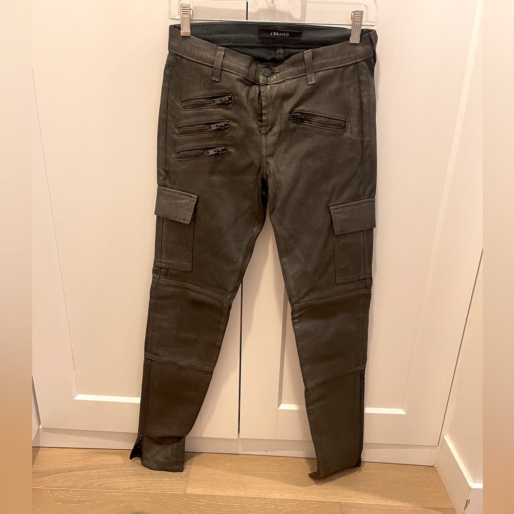 Never worn JBrand metallic coated jeans
